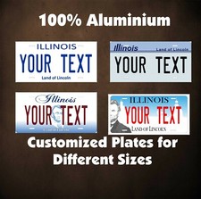 Illinois Car Auto OR Motorcycle Custom Tag Personalized License Plates Novelty