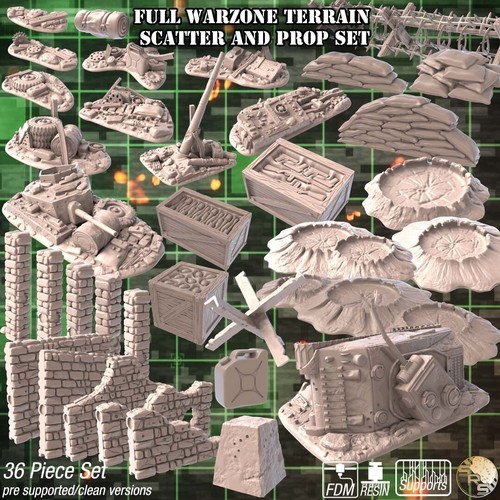 Urban warzone terrain set - warzone,
