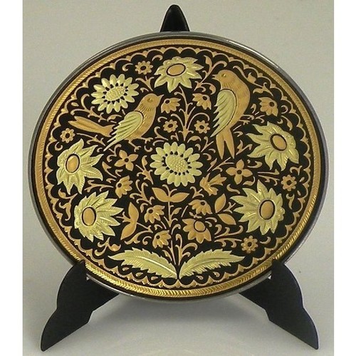 Damascene gold dove design - gold,