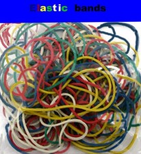 coloured elastic rubber bands assorted sizes any gross quantity natural rubber