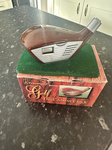 Vintage golf desk - golf, alarm