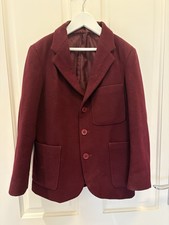 Burgundy Pure Wool Beau Brummel School Blazer. Size 5 / 27 Inch Chest