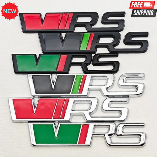 Metal logo vrs emblem - 3d,