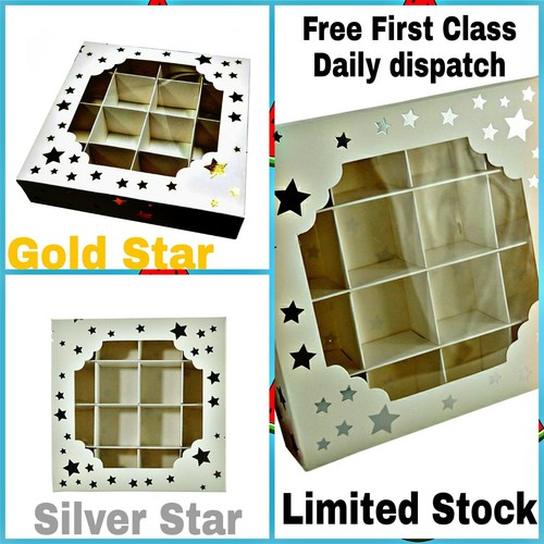 Silver and gold star empty - silver,