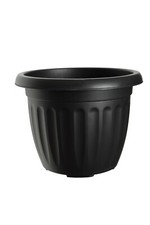 Round Athens Planter Black