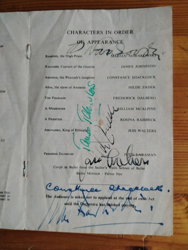 1952 opera programme royal - 1952,