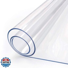 50 x 70 Inch Clear Plastic Dining Room Dinner Table Protector Tablecloth Desk