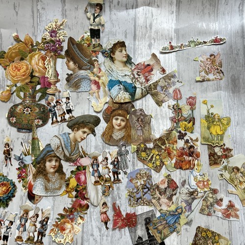 Vtg victorian sheet die cut - sheet,