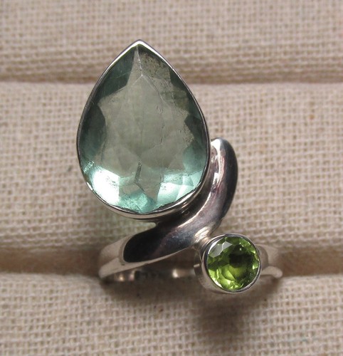 925 sterling silver cut green