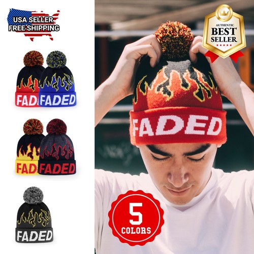 Skully pom knit hats - skully,