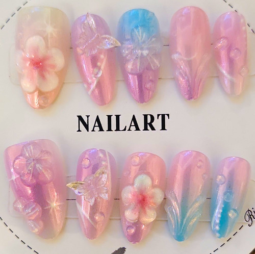 Iridescent pink blue - iridescent,