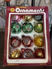 Mixture Of vintage 1950’s Mercury Glass christmas baubles And Others