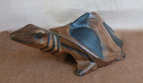Vintage hand carved wood sea - hand,