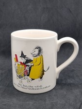 Simon Drew Gallery Ceramic Mug The Lion The Witch Design Funny Cartoon Devon VGC