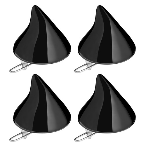 Reusable black devil horn hair - black,