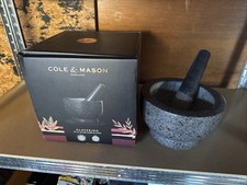 Cole And Mason England Granite Pestle And  Mortar - 20cm - Brand New Boxed