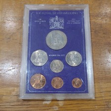 The Royal Silver Wedding Commemorative Coin Set H M Queen Elizabeth II 1972