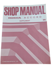 Honda Accord Supplement 1996