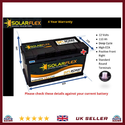 12v 110ah leisure battery dual - 12v,