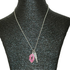 LULU GUINNESS Pink Pave Lips