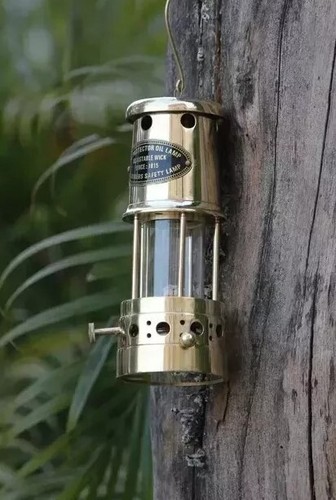 Brass anchor oil lamp - oil,