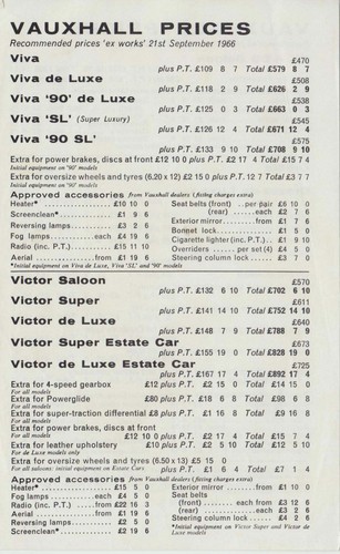 Vauxhall range original - range, uk