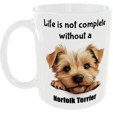 NORFOLK TERRIER MUG DOG BREED OWNER GIFT COFFEE TEA CUP PET LOVERS CANINE FUNNY