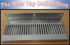 14" x 6" Stainless Steel Wall Mount Drip Tray for Kegerator - Keezer - Beer Tap