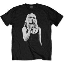 Debbie Harry T Shirt Open Mic Blondie Band Logo Official Mens Black XL