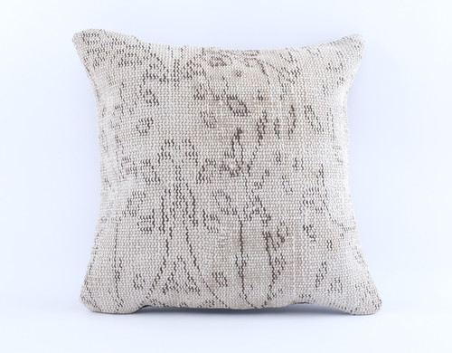 Wool jute cushion cover throw - cushion,