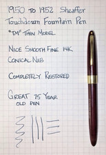 Sheaffer Snorkel Fountain Pen
