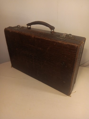 Vintage faux crocodile skin - faux,