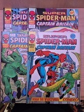 4x Super Spider-Man And Captain Britain Comics 1977 - Issues 239 241 244 And 245