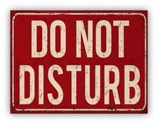 Not disturb metal sign - metal,