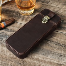 Genuine leather cigar case - leather,