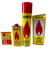 Ronson Universal Gas Lighter Refill 300ml, Flint, Fluid 133ml and pipe cleaner.
