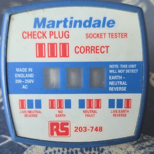 Martindale socket tester plug - martindale,