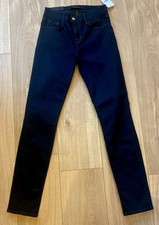 J Brand Women’s Skinny Leg Jeans W25-26" L29" with Stretch in Dark Ink Blue BNWT