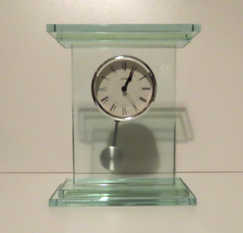 Acctim glass mantel clock - acctim,