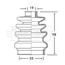 Borg & Beck Drive Shaft Bellow