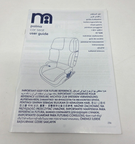 Mothercare palma car seat user