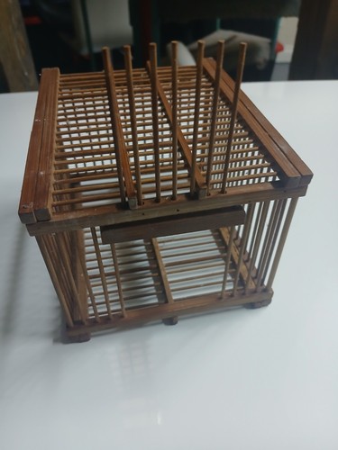Antique wooden cricket - cricket, cage