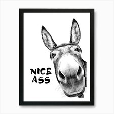 Nice Ass Bathroom Art Print
