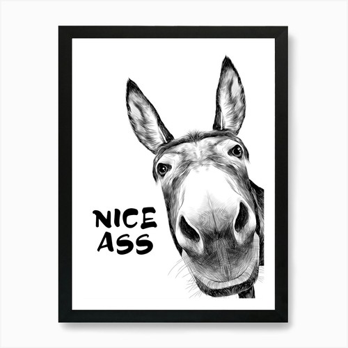 Nice ass bathroom art - bathroom,