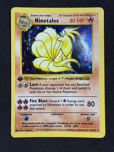 Pokémon ninetales tcg - pokémon, base