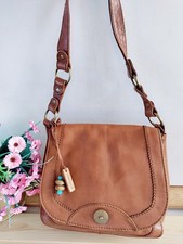 HIDESIGN TAN LEATHER SHOULDER