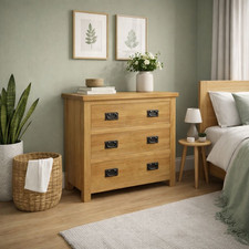 Oak drawer chest - oak,