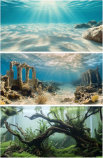 3-Pack Aquarium Backgrounds