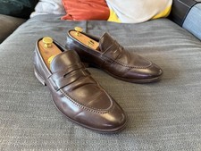 Marks & Spencer Brown Leather Slip On Loafers UK 7