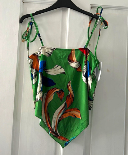 Zara green floral - zara, top